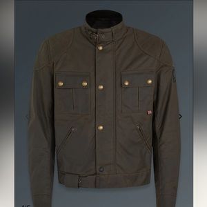 Brand new Belstaff BROOKLANDS MOTORCYCLE JACKET in Mahogany size 4XL.